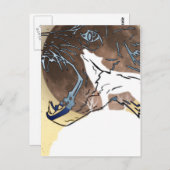 Wölfe Postkarte (Vorne/Hinten)