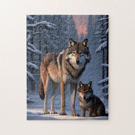 Wölfe Puzzle (Vertikal)