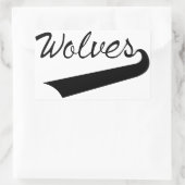 Wölfe Rechteckiger Aufkleber (Tasche)