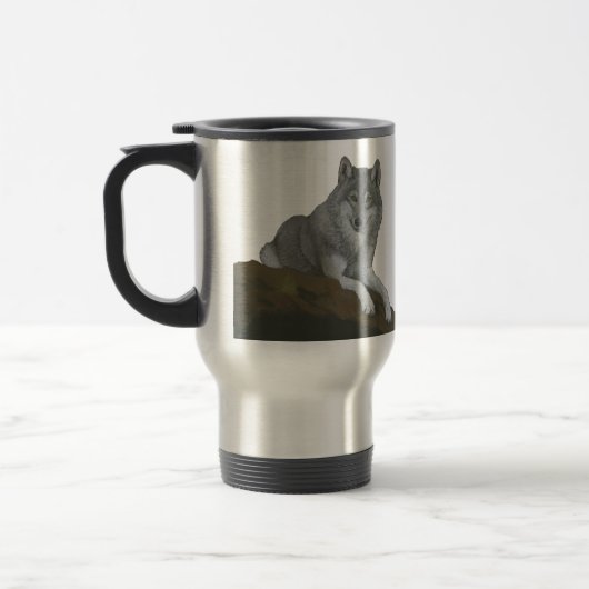 Wölfe Reisebecher (Links)