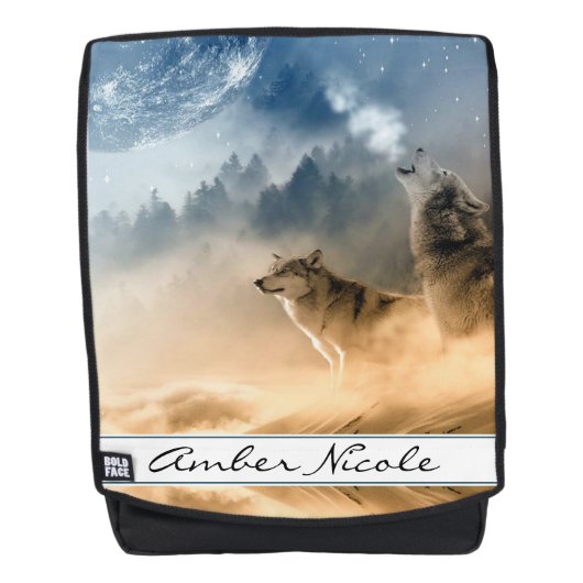 Wölfe Rucksack (Vorderseite)