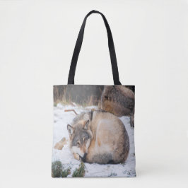 Wölfe schlafen tasche