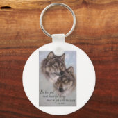 Wölfe Schlüsselanhänger (Vorderseite)