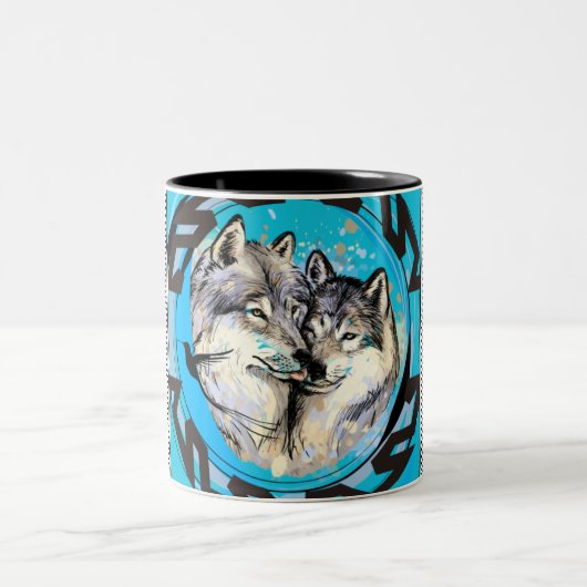 Wölfe sehen Tasse (Mittel)