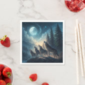 Wölfe Serviette (Beispiel)