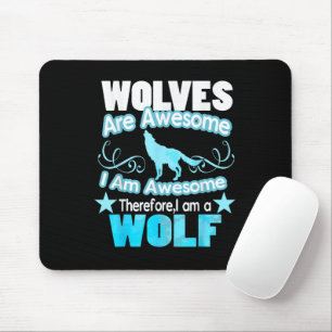 Wölfe sind Phantastisch, ich bin Phantastisch Funn Mousepad