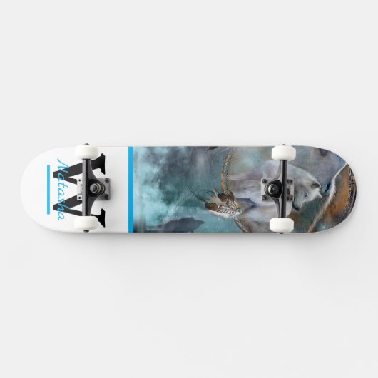 Wölfe Skateboard (Horizontal)