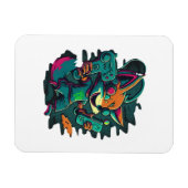Wölfe spielen Spiele Magnet (Horizontal)