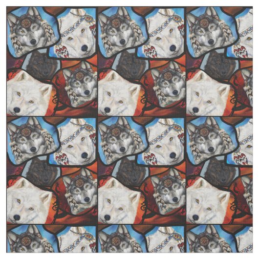 Wölfe Stoff (Muster)