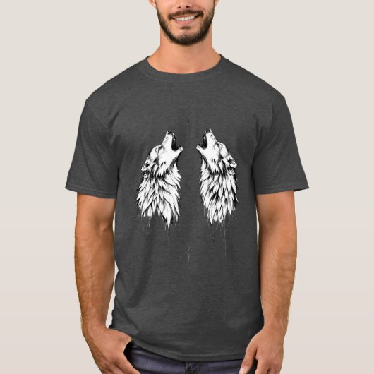 Wölfe T - Shirt Design 7 (Vorderseite)
