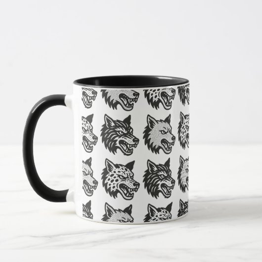 Wölfe Tasse (Links)