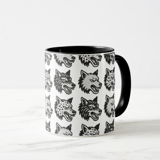 Wölfe Tasse (VorderseiteRechts)