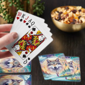 Wölfe und Dreamcatcher-Foto Spielkarten (Insitu)