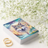 Wölfe und Dreamcatcher-Foto Spielkarten (Insitu (Hochzeit))