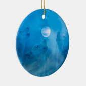 Wölfe und Mond-Indianergeschenke Keramik Ornament (Rechts)