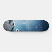 Wölfe und Mond Skateboard (Horizontal)