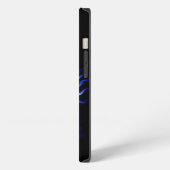 Wölfe und Rabe bei Vollmond iPhone Hülle (Linke Seite)