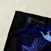 Wölfe und Rabe mit Vollmond Strandtuch (Beispiel)