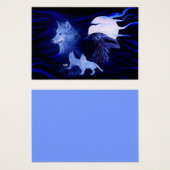 Wölfe und Raven mit Vollmond (Vorne & Hinten)