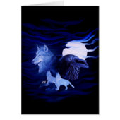 Wölfe und Raven mit Vollmond (Vorne)