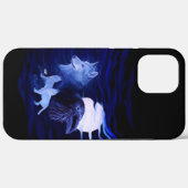 Wölfe und Raven mit Vollmond Case-Mate iPhone Hülle (Rückseite (Horizontal))