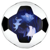 Wölfe und Raven mit Vollmond Fußball (Gedreht)