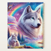 Wölfe und Regenbogen Planer (Rückseite)