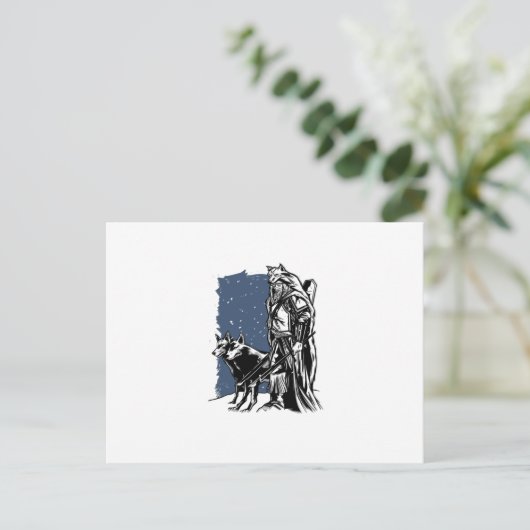 Wölfe und Wölfe Postkarte (Stehend Vorderseite)