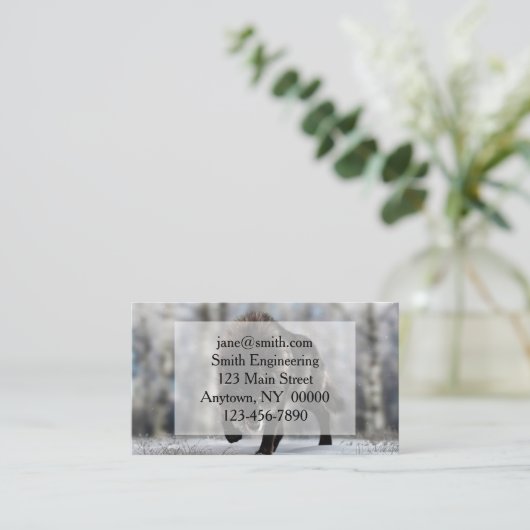 Wölfe Visitenkarte (Stehend Vorderseite)