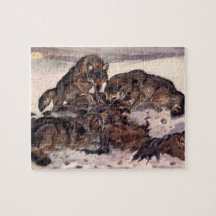 Wölfe von Winifred Austen, Vintage Wildtiere