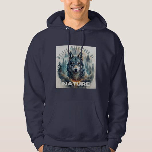 Wölfe Wächter der Natur Hoodie (Vorderseite)
