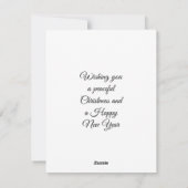 Wölfe zu Weihnachten eine Winter Wonderland Flat C (Rückseite)