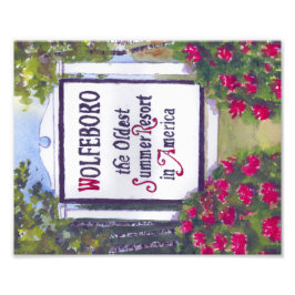 Wolfeboro New Hampshire Begrüßungszeichen Fotodruck