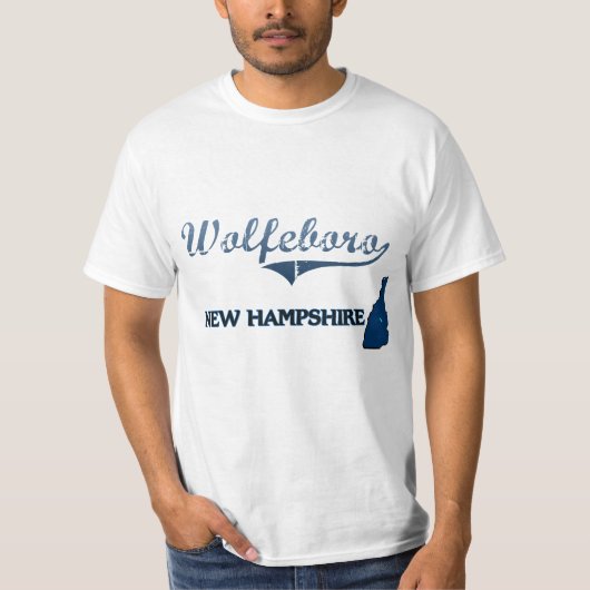 Wolfeboro New Hampshire-Stadt-Klassiker T-Shirt (Vorderseite)