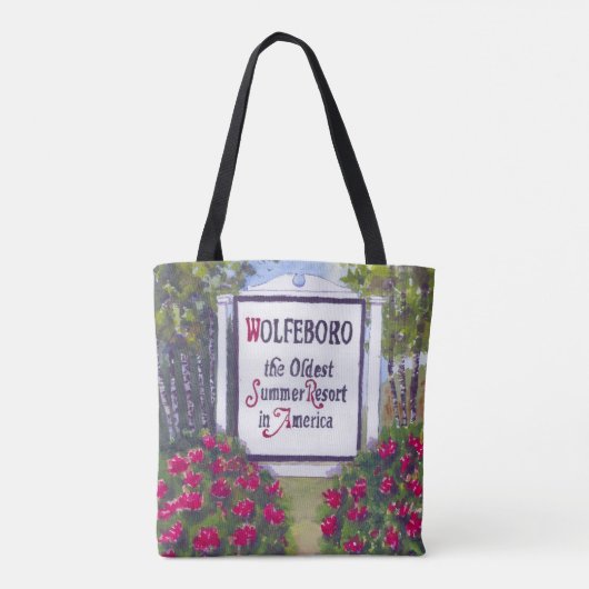 Wolfeboro NH All-Over-Print Tote Bag Tasche (Rückseite)