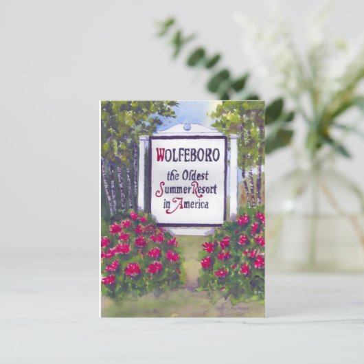 Wolfeboro NH Postcard Postkarte (Stehend Vorderseite)