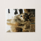 Wolfen im Schnee Puzzle (Horizontal)