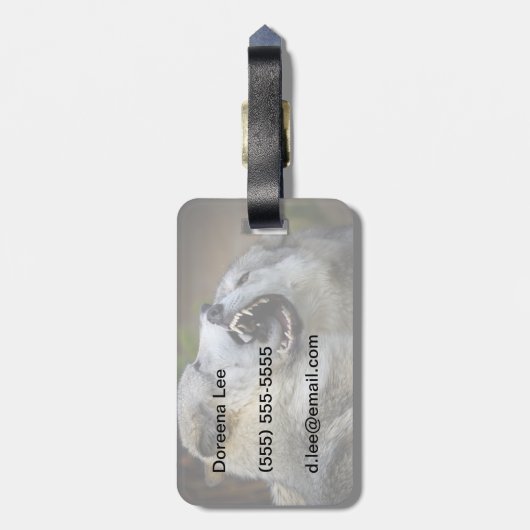 Wolfenkampf Gepäckanhänger (Rückseite vertikal)