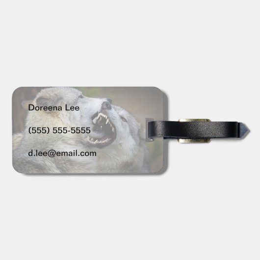 Wolfenkampf Gepäckanhänger (Rückseite horizontal)