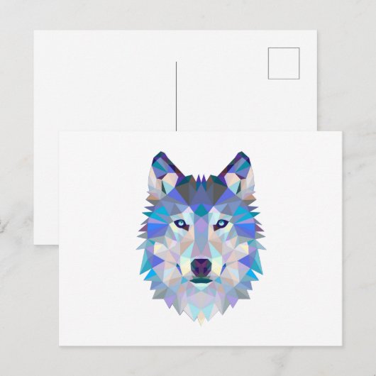 Wolfenkopf Postkarte (Vorne/Hinten)