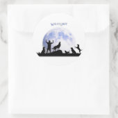 Wolfenoot Runder Aufkleber (Tasche)
