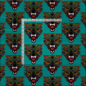 Wolfenstreit aquamarin blau stoff (Kachel)