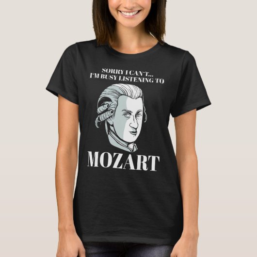 Wolfgang Amadeus M., Komponist des klassischen Spr T-Shirt (Vorderseite)