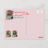 Wolfgang Amadeus Moozart Moose Animal Composer Postkarte (Rückseite)