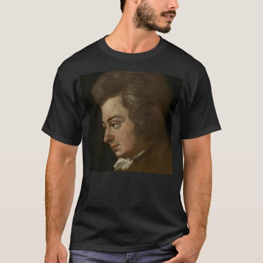 Wolfgang Amadeus Mozart (1756-1791) von Joseph T-Shirt (Vorderseite)