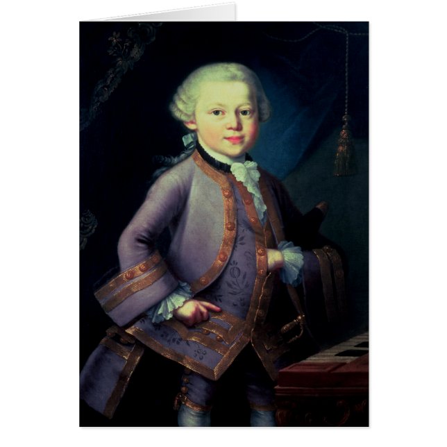 Wolfgang Amadeus Mozart, 1763 (Vorne)