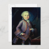 Wolfgang Amadeus Mozart , 1763 Postkarte (Vorne/Hinten)
