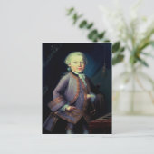 Wolfgang Amadeus Mozart , 1763 Postkarte (Stehend Vorderseite)