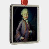 Wolfgang Amadeus Mozart, 1763 Silbernes Ornament (Rechts)