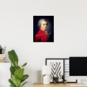 Wolfgang Amadeus Mozart 1819 mit Unterschrift Poster (Heimbüro)